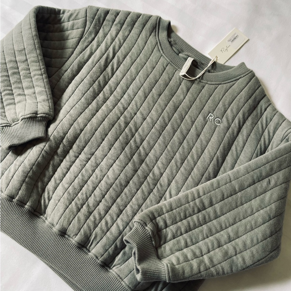 Rylee + Cru Quilted Sweatshirt